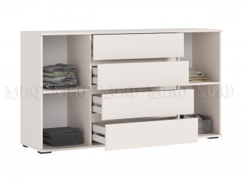 Комод 2 двери 4 ящика (1600) Норд, кашемир (Миф) в Качканаре - kachkanar.mebel-e96.ru