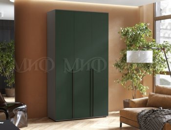 Шкаф 1200 мм 3-х ств. Норд графит/изумруд (Миф) в Качканаре - kachkanar.mebel-e96.ru
