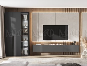 Стенка Норд графит (Миф) в Качканаре - kachkanar.mebel-e96.ru