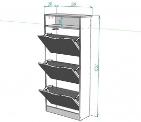 Обувница W10 (Белый) в Качканаре - kachkanar.mebel-e96.ru