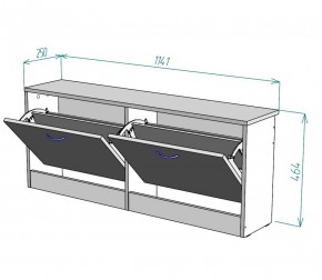 Обувница W19 (Белый) в Качканаре - kachkanar.mebel-e96.ru