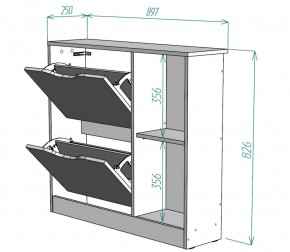 Обувница W30 (ДВ) в Качканаре - kachkanar.mebel-e96.ru