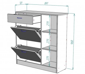 Обувница W33 (Белый) в Качканаре - kachkanar.mebel-e96.ru