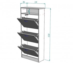 Обувница W9 (Белый) в Качканаре - kachkanar.mebel-e96.ru