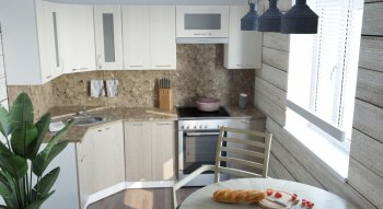 Кухонный гарнитур Ольга оптима 1 1300х2500 мм (Герда) в Качканаре - kachkanar.mebel-e96.ru