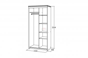 Шкаф-купе 1000 мм Ольга-13 в Качканаре - kachkanar.mebel-e96.ru