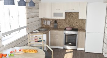 Кухонный гарнитур Ольга прайм 2 1300х2100 мм (Герда) в Качканаре - kachkanar.mebel-e96.ru