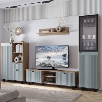 Тумба под ТВ Олива ТБ-09 шарли бриз (БТС) в Качканаре - kachkanar.mebel-e96.ru
