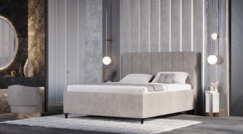 Кровать с ПМ Оливия Бежевый (Лин) в Качканаре - kachkanar.mebel-e96.ru