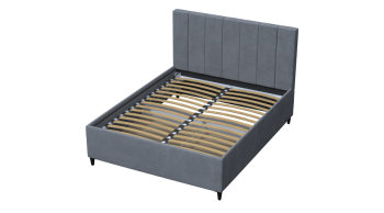 Кровать с ПМ Оливия Серый (Лин) в Качканаре - kachkanar.mebel-e96.ru