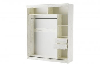 Шкаф-купе 1800 мм Орион крафт белый(Памир) в Качканаре - kachkanar.mebel-e96.ru