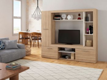 Стенка OSKAR3 дуб сонома (Генезис) в Качканаре - kachkanar.mebel-e96.ru