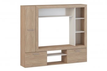 Стенка OSKAR3 дуб сонома (Генезис) в Качканаре - kachkanar.mebel-e96.ru