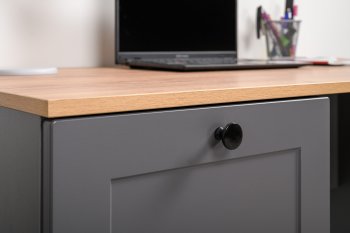 Стол письменный 12.159 Остин графит (Моби) в Качканаре - kachkanar.mebel-e96.ru