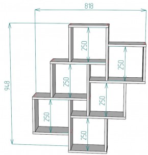 Полка S13 (ДВ) в Качканаре - kachkanar.mebel-e96.ru