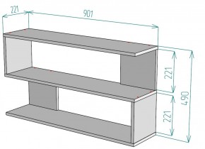 Полка S30 (Белый) в Качканаре - kachkanar.mebel-e96.ru