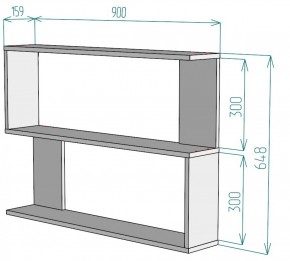 Полка S32 (Графит) в Качканаре - kachkanar.mebel-e96.ru