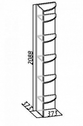 Полка угловая Комфорт 9 в Качканаре - kachkanar.mebel-e96.ru