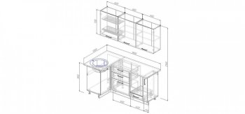 Угловой кухонный гарнитур Руанда 1800х1000 мм в Качканаре - kachkanar.mebel-e96.ru