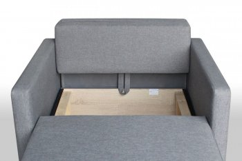 Кресло-кровать Реал 80 с подлокотниками (Графит) в Качканаре - kachkanar.mebel-e96.ru