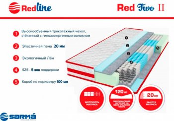 Матрас Red 2 h20 в Качканаре - kachkanar.mebel-e96.ru