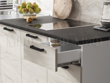 Кухонный гарнитур Рио 1800 мм (Крафт белый) (Миф) в Качканаре - kachkanar.mebel-e96.ru
