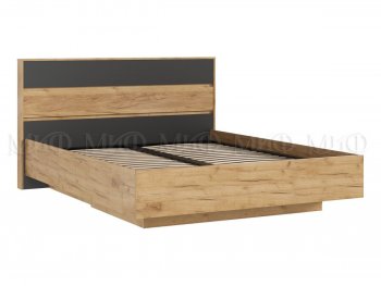 Кровать парящая Роджина с подсветкой, крафт/графит (Миф) в Качканаре - kachkanar.mebel-e96.ru