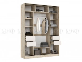 Спальный гарнитур Роджина крафт серый/кашемир, модульный (Миф) в Качканаре - kachkanar.mebel-e96.ru