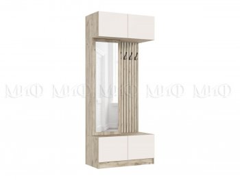 Прихожая Роджина крафт серый/кашемир (Миф) в Качканаре - kachkanar.mebel-e96.ru