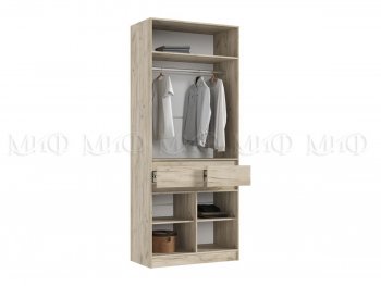 Шкаф 1000 мм Роджина крафт серый/кашемир (Миф) в Качканаре - kachkanar.mebel-e96.ru