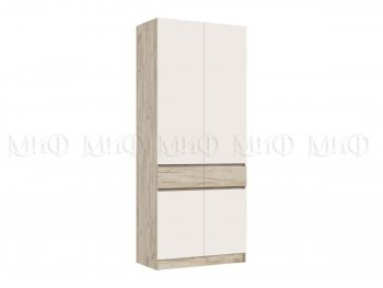 Шкаф 1000 мм Роджина крафт серый/кашемир (Миф) в Качканаре - kachkanar.mebel-e96.ru