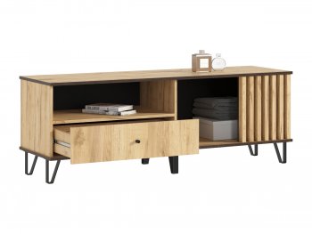 Тумба ТВ (1500) Роджина дуб крафт (Миф) в Качканаре - kachkanar.mebel-e96.ru