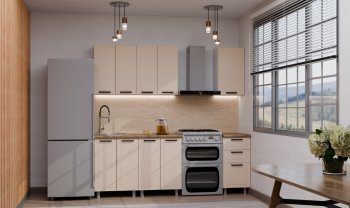 Кухонный гарнитур Ромашка 1600 мм Кашемир (Аленка) в Качканаре - kachkanar.mebel-e96.ru