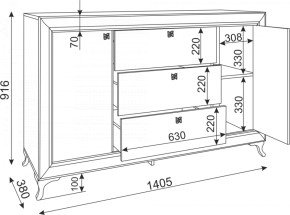 Комод с ящиками Саванна М02 (Риннер) в Качканаре - kachkanar.mebel-e96.ru