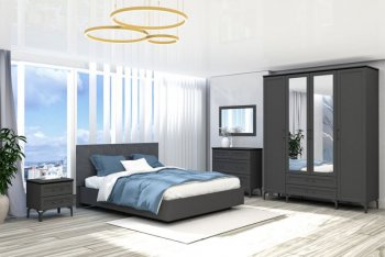 Кровать Шарм (арт.031М1) настил, Антрацит (Диал) в Качканаре - kachkanar.mebel-e96.ru