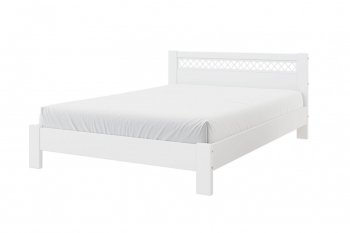 Кровать из массива Шейла белый античный (БМ) в Качканаре - kachkanar.mebel-e96.ru