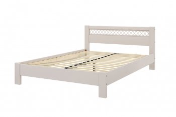 Кровать из массива Шейла льняной (БМ) в Качканаре - kachkanar.mebel-e96.ru
