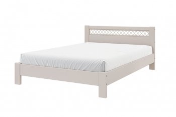 Кровать из массива Шейла льняной (БМ) в Качканаре - kachkanar.mebel-e96.ru
