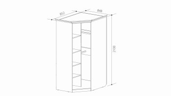 Шкаф угловой ШиК-3 (Уголок Школьника 2) в Качканаре - kachkanar.mebel-e96.ru