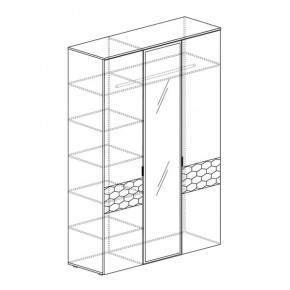 Шкаф 3-дверный Дели 71 (Яна) в Качканаре - kachkanar.mebel-e96.ru