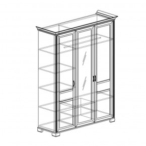 Шкаф 3-дверный Флора 900 (Яна) в Качканаре - kachkanar.mebel-e96.ru