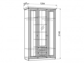 Шкаф 1300 мм 3-х створчатый Белла (Мебельсон) в Качканаре - kachkanar.mebel-e96.ru