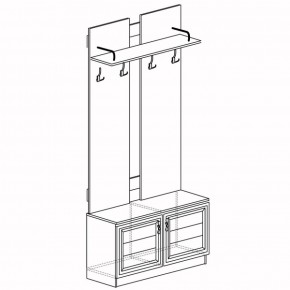 Шкаф для одежды открытый Лира 58 (Яна) в Качканаре - kachkanar.mebel-e96.ru