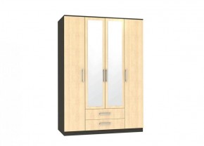 Шкаф Квадро-1 4-х дверный с ящиками и 2-мя зеркалами в Качканаре - kachkanar.mebel-e96.ru