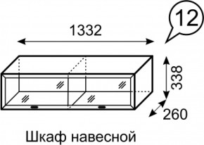 Шкаф навесной Венеция 12 бодега в Качканаре - kachkanar.mebel-e96.ru