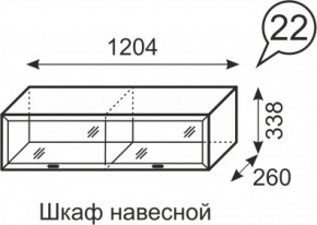 Шкаф навесной Венеция 22 бодега в Качканаре - kachkanar.mebel-e96.ru