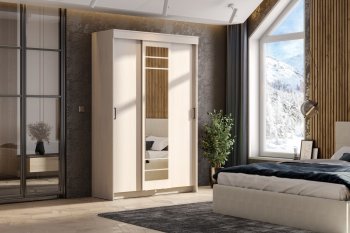 Шкаф-купе ШКП-7 1300 мм ясень анкор (СВ) в Качканаре - kachkanar.mebel-e96.ru