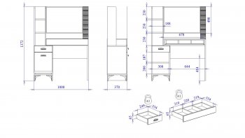 Столик туалетный Сиде (СБК) в Качканаре - kachkanar.mebel-e96.ru