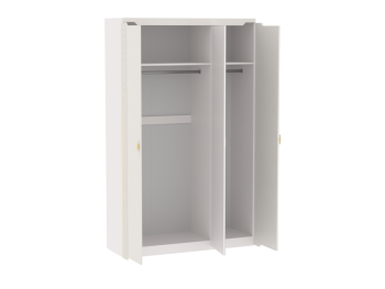 Шкаф 1400 мм 3-дверный Сиде Белый (СБК) в Качканаре - kachkanar.mebel-e96.ru
