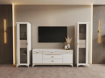 Стенка Сиде Белая (СБК) в Качканаре - kachkanar.mebel-e96.ru